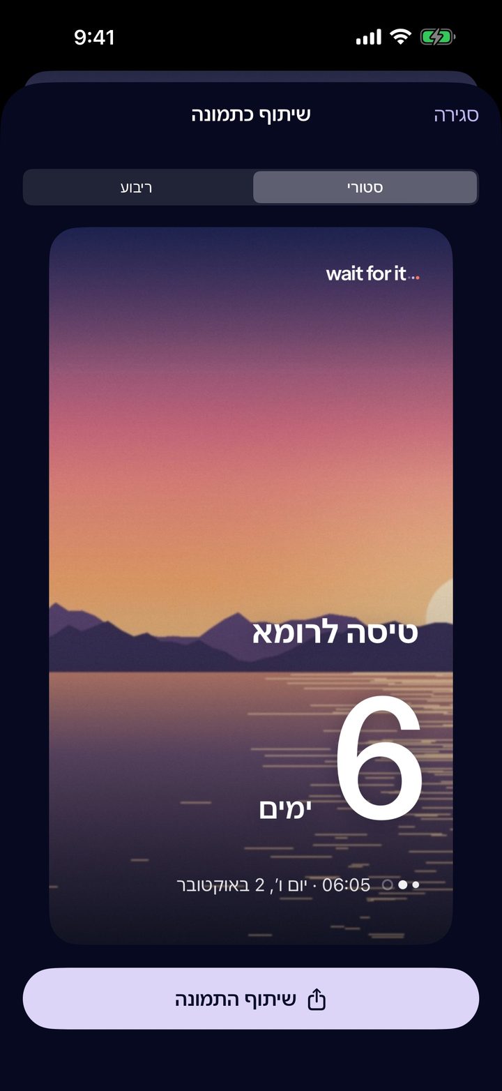 שיתוף הספירה כתמונה